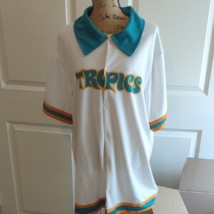 Costume, Halloween Tropics White and Teal Top/Pant